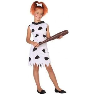 Holbewoonster Wilma - verkleed kostuum meisjes - carnavalskleding - voordelig geprijsd