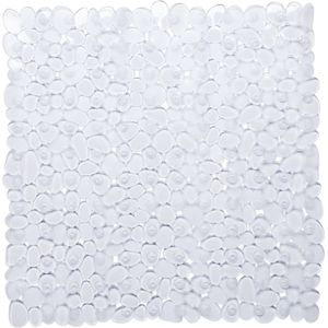 Transparante anti-slip douche mat 53 x 53 cm vierkant - Schimmelbestendig - Anti-slip grip mat voor de badkamer/douche