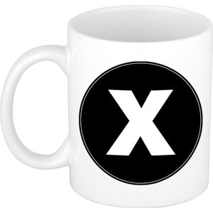 Mok / beker met de letter X voor het maken van een naam / woord - koffiebeker / koffiemok - namen beker