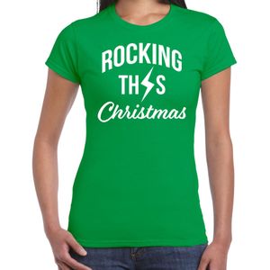 Rocking this Christmas Kerst t-shirt - groen - dames - Kerstkleding / Kerst outfit