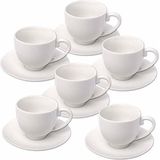 6x Stuks Espresso Koffiekopjes en Schotels set