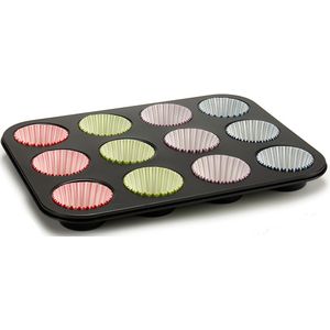 Kinvara - Muffins/cupcakes maken bakvorm/blik voor 12x stuks 35x26 cm