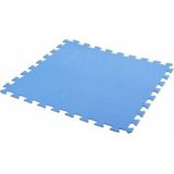 27x stuks Foam puzzelmat zwembadtegels/fitnesstegels blauw 50 x 50 cm