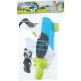 1x Waterpistolen/waterpistool blauw van 28 cm kinderspeelgoed - waterspeelgoed van kunststof - 237 ml watertank