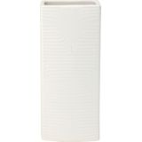 Waterverdamper radiator - 2x - ivoor wit - met relief - kunststeen - 18 cm - luchtbevochtiger
