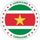 Suriname versiering onderzetters/bierviltjes - 75 stuks - Suriname thema feestartikelen