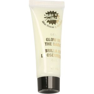 Fiestas Glow in the Dark schmink/make-up tube 20 ml - Fluorescerende gel voor gezicht en lichaam