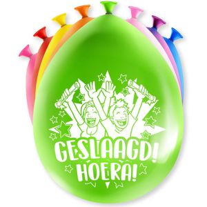 Paperdreams Ballonnen - geslaagd/afstudeer feest - 8x stuks - diverse kleuren - 30 cm