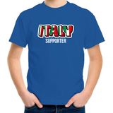 Blauw Italy fan t-shirt voor kinderen - Italy supporter - Italie supporter - EK/ WK shirt / outfit