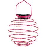 Hanglamp - set van 4 - solar verlichting - multi kleur - D16 cm - metaal - tuinverlichting