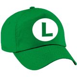Loodgieter Mario en Luigi pet/ cap/ hoed voor meisjes, jongens, kinderen - Set van 2 petjes voor bij een Mario en Luigi kostuum