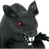 Fiestas nep rat 23 x 18 cm - zwart -Ã Horror/griezel thema decoratie dieren