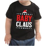 Kerst shirt / t-shirt zwart - Baby Claus voor peuters / kinderen - jongen / meisje