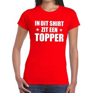 In dit shirt zit een Topper t-shirt rood voor dames - Toppers kleding