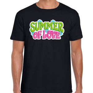 Toppers in concert Jaren 60 Flower Power Summer Of Love verkleed shirt zwart heren - Sixties/jaren 60 kleding