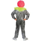 Clown verkleed overall zwart/zilver voor heren - carnavalskleding verkleedkostuum/pak