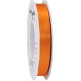 3x Luxe Hobby/decoratie oranje satijnen sierlinten 1,5 cm/15 mm x 25 meter- Luxe kwaliteit - Cadeaulint satijnlint/ribbon