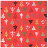 Pakket van 6x Rollen Kerst inpakpapier/cadeaupapier bruin rood en zwart met print 2,5 x 0,7 meter - Kerst cadeautjes inpakken