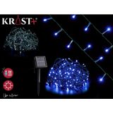 Krist+ Lichtsnoer - solar/zonne-energie - 200 blauwe LEDs - 10 m - feestverlichting/kerstverlichting