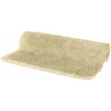 Spirella badkamer vloer kleedje/badmat tapijt - Supersoft - hoogpolig luxe uitvoering - beige - 50 x 80 cm - Microfiber - Anti slip - Sneldrogend