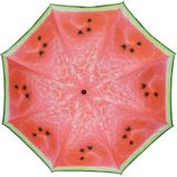 Parasol - watermeloen fruit - D180 cm - UV-bescherming - incl. draagtas