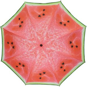 Parasol - watermeloen fruit - D180 cm - UV-bescherming - incl. draagtas