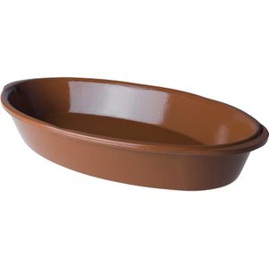 Tapas schaal terracotta 37 x 23 x 6 cm - 2,4 liter ovenbestendig - Ovenschalen - Tapas schaal