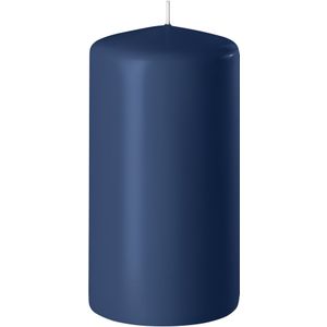 Enlightening Candles Cilinderkaars/stompkaars Donkerblauw - 6 x 8 cm - 27 Branduren