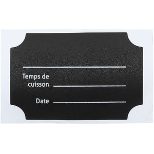 Cook Concept Krijtbord etiketten/stickers - 24x stuks - rechthoekig - herschrijfbaar - Keuken labels - 6 x 4 stuks