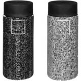 Decoratie/hobby stenen - zwart en grijs - 750 gram - Aquarium en vazen vulling