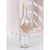 10x stuks glazen fles met kurk 750 ml - Glasflessen / flessen met kurk - Decoratie op opslag