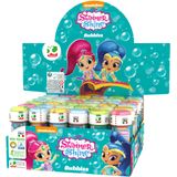 6x  Shimmer and Shine bellenblaas flesjes met spelletje 60 ml voor kinderen - Uitdeelspeelgoed - Grabbelton speelgoed