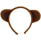 2x stuks beren verkleed oren diadeem - Carnaval dieren pakjes accessoires