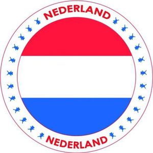 50x Bierviltjes Nederland thema print - Onderzetters Nederlandse vlag - Landen decoratie feestartikelen