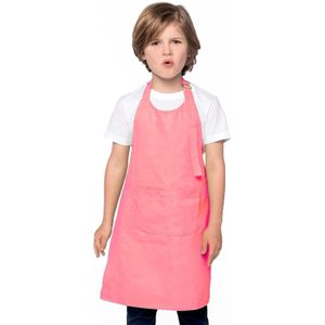 Basic schort kind roze - keukenschort/ kliederschort/ kookschort/ knutselschort/ kinderschort