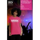 Bellatio Decorations Foute Party T-shirt voor dames - ik heb last van IWKNDK - roze - carnaval/themafeest