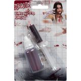 Funny Fashion Halloween nep bloed tube - met injectiespuit - 59 ml - wonden maken