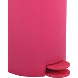 MSV Pedaalemmer - 2x - kunststof - fuchsia roze - 3L - klein model - 15 x 27 cm - Badkamer/toilet