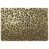 4x Placemats/Onderleggers Gouden Panterprint 30 X 45 cm - Tafel Dekken - Hippe Tafeldecoratie