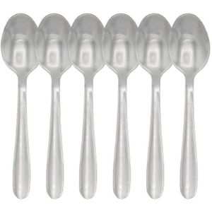 B-home Theelepels - 6x - Zilver - RVS - dessertlepels/koffielepels/ijslepels