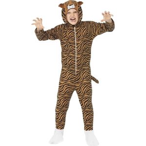 Smiffy's Tijger Kostuum - onesie - kinderen - dierenpak -verkleedkleding