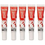 5x Tube film bloed 15 ml - Horror nep bloed