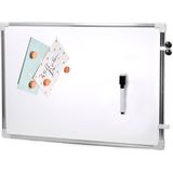 Magnetisch whiteboard/memobord met marker/magneten extra sterk - 60 x 40 cm
