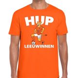 Nederland supporter t-shirt dameselftal Hup Leeuwinnen oranje heren - landen kleding