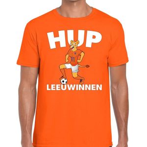Nederland supporter t-shirt dameselftal Hup Leeuwinnen oranje heren - landen kleding