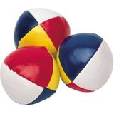 3x Gekleurde Jongleerballen 6,5 cm - Jongleerballen Speelballen Ballengooien