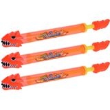 3x Waterpistool/waterpistolen draken waterspuit 51cm