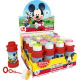 6x Disney Mickey Mouse bellenblaas flesjes met spelletje 175 ml voor kinderen - Uitdeelspeelgoed - Grabbelton speelgoed