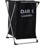 Wasmanden set - Light/Dark - 2x 60L compartiment - Aluminium frame - 39 x 38 x 60 cm