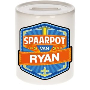 Kinder spaarpot voor Ryan - keramiek - naam spaarpotten